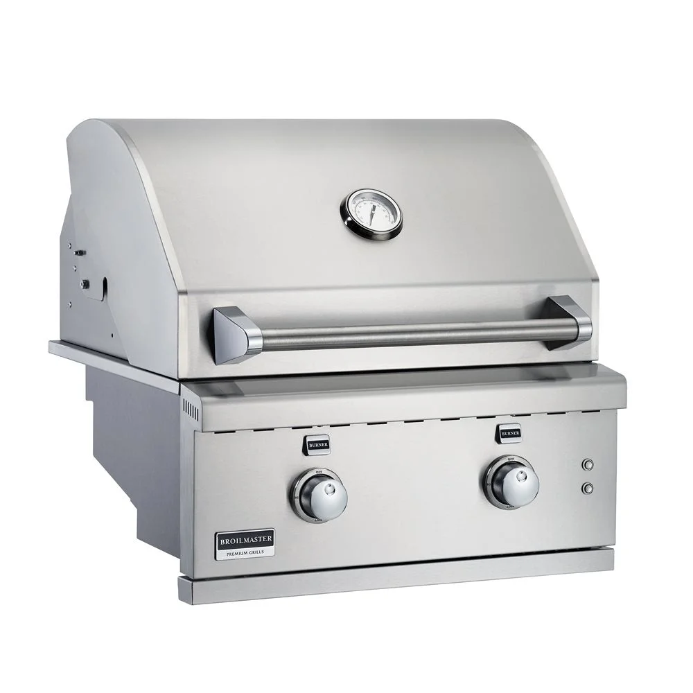 Broilmaster B-Series 25-Inch Stainless Steel Built-In Propane Gas Grill- BSB253NLP