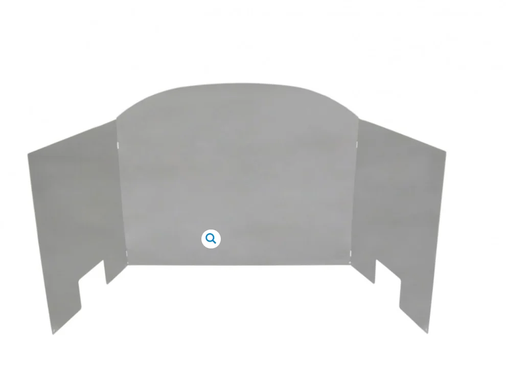 Peterson Gas Logs - 30" POLISHED FIREBACK-TRADITIONAL PETERSON - FBSP30