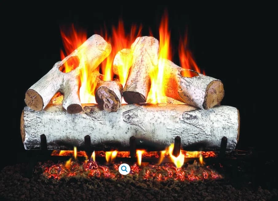 Peterson Gas Logs - WHITE BIRCH 30" LOG KIT - W30