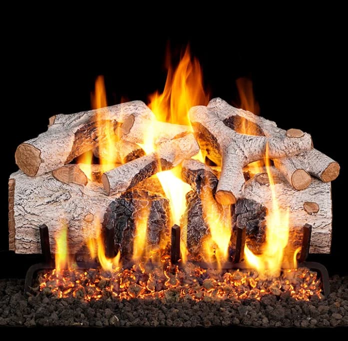 Peterson Gas Logs - CHARRED MOUNTAIN BIRCH 30" - CHMBW30