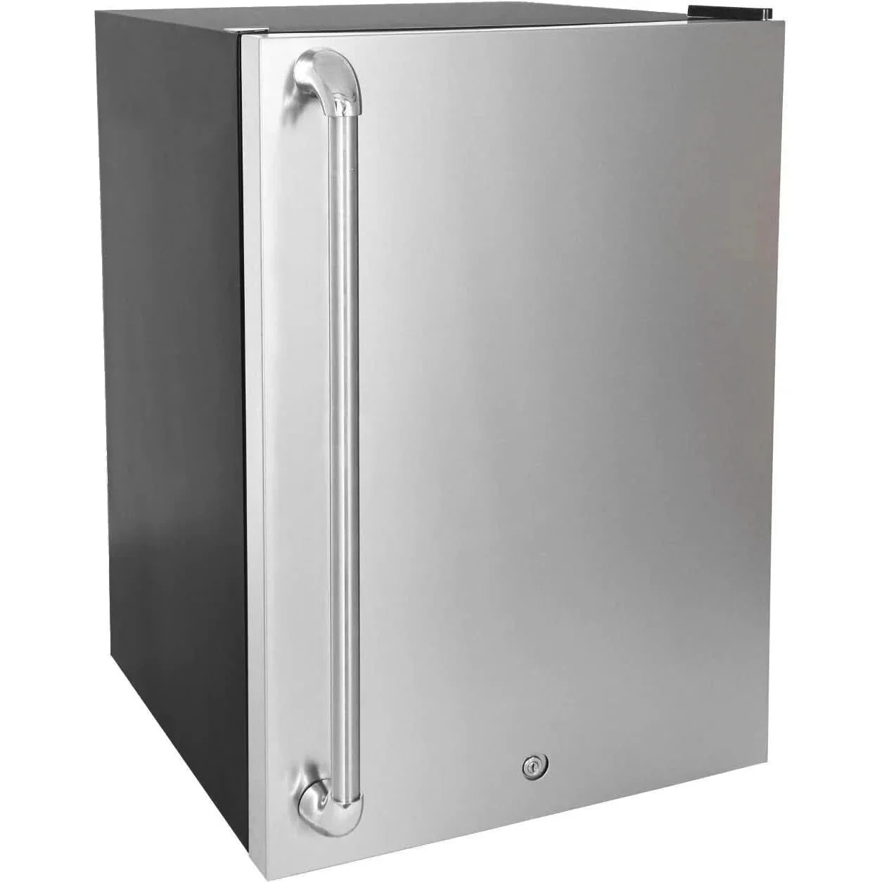 Blaze 20-Inch 4.4 Cu. Ft. Right Hinge Compact Refrigerator W/ Stainless Steel Door & Towel Bar Handle - BLZ-SSRF126 + BLZ-SSFP-126