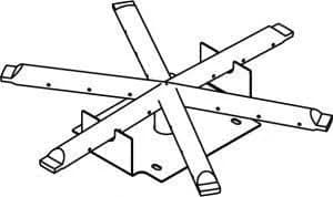 American Fyre Designs 12 Inch Star Burner, Natural Gas- OCBS-12