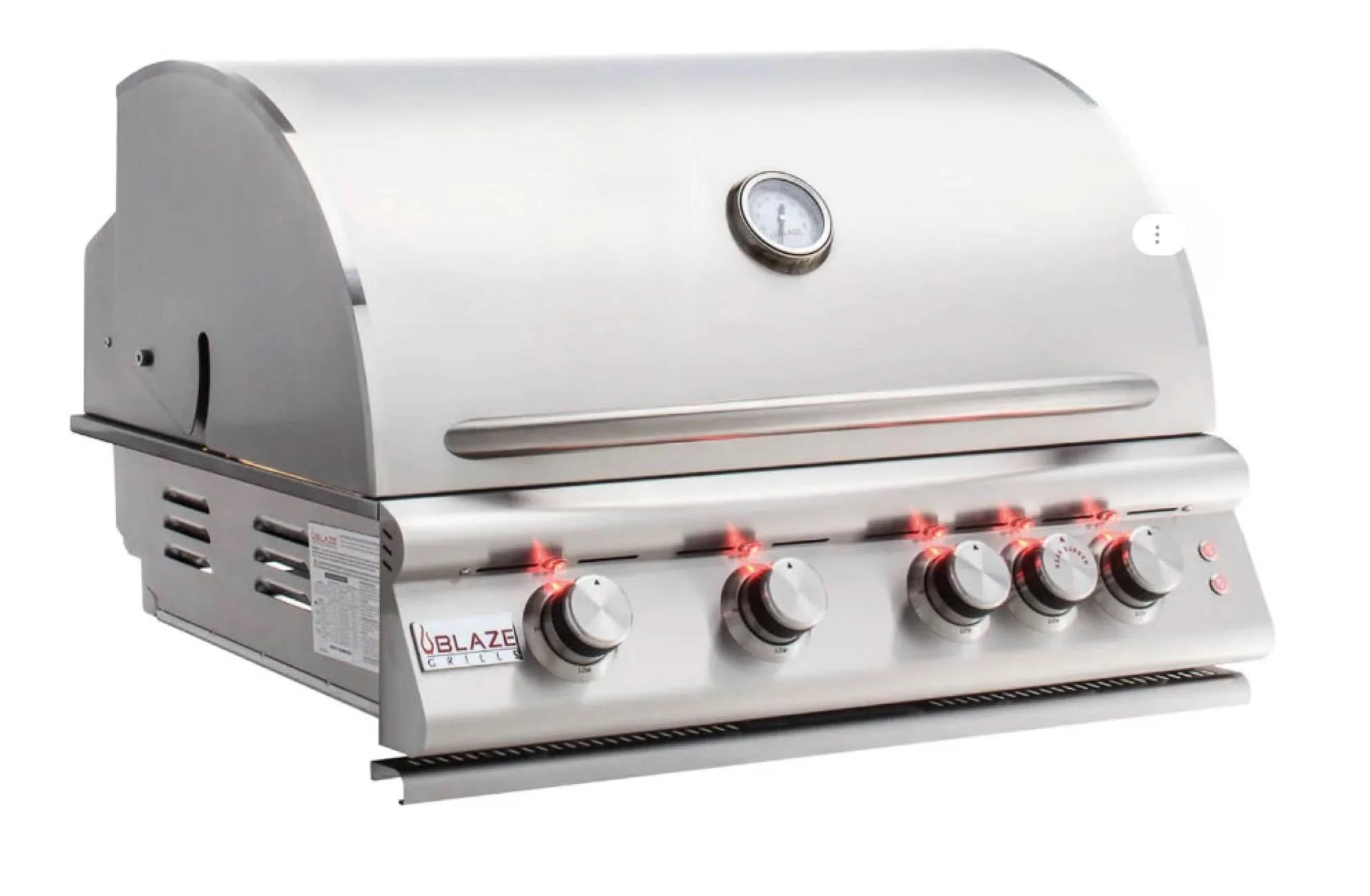 Blaze Premium LTE3 Marine Grade 32" 4-Burner Gas Grill with Rear Infrared Burner & Grill Lights - BLZ-4LTE3MG-LP