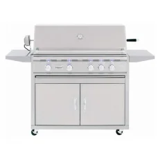 Summerset TRL - 38-Inch 4-Burner Freestanding Grill with Rotisserie - Natural Gas - TRL38-NG + CART-TRL38