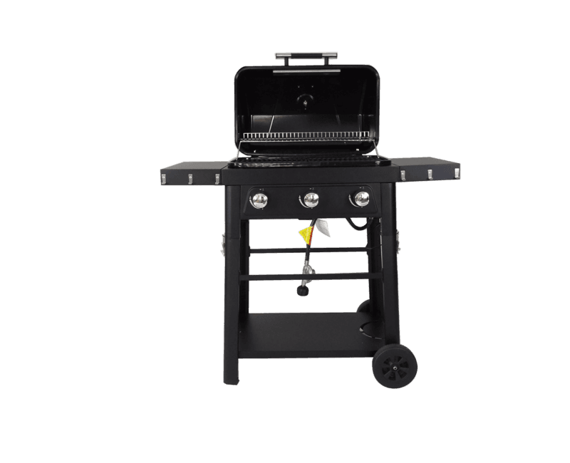 Brand-Man - The Bronco2- 3-Burner Portable Liquid Propane Gas Grill - BMBRON2-3B