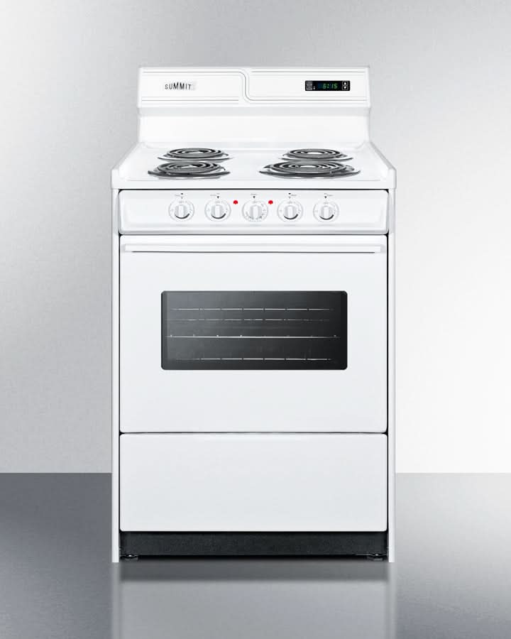 Summit - 24 Wide Electric Coil Top Range - WEM630KW