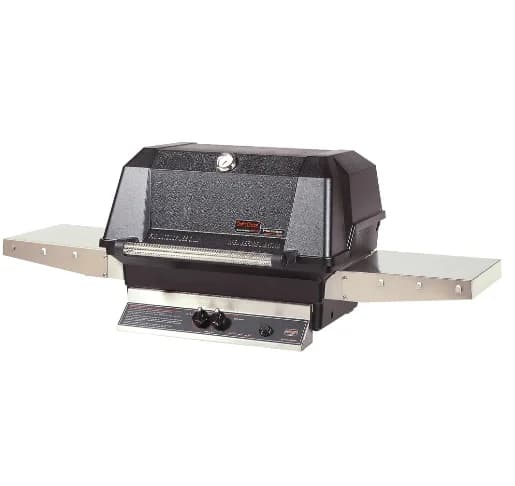 MHP WNK4DD - 57-Inch 2-Burner Stainless Patio Base Grill with Stainless Steel Grids and Standard Burners - Natural Gas - WNK4DD-N + OCOL + OP-N