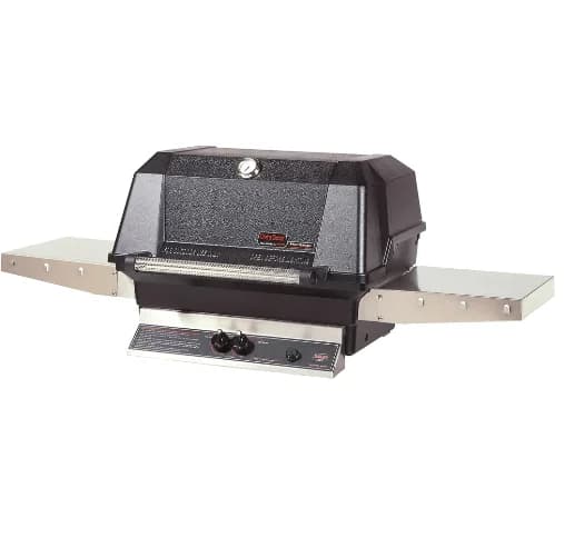 MHP Grill 27-Inch Built-In Grill - Liquid Propane Gas with Stainless Steel Grill Enclosure Sleeve - WNK4DD-PS + NMSGS