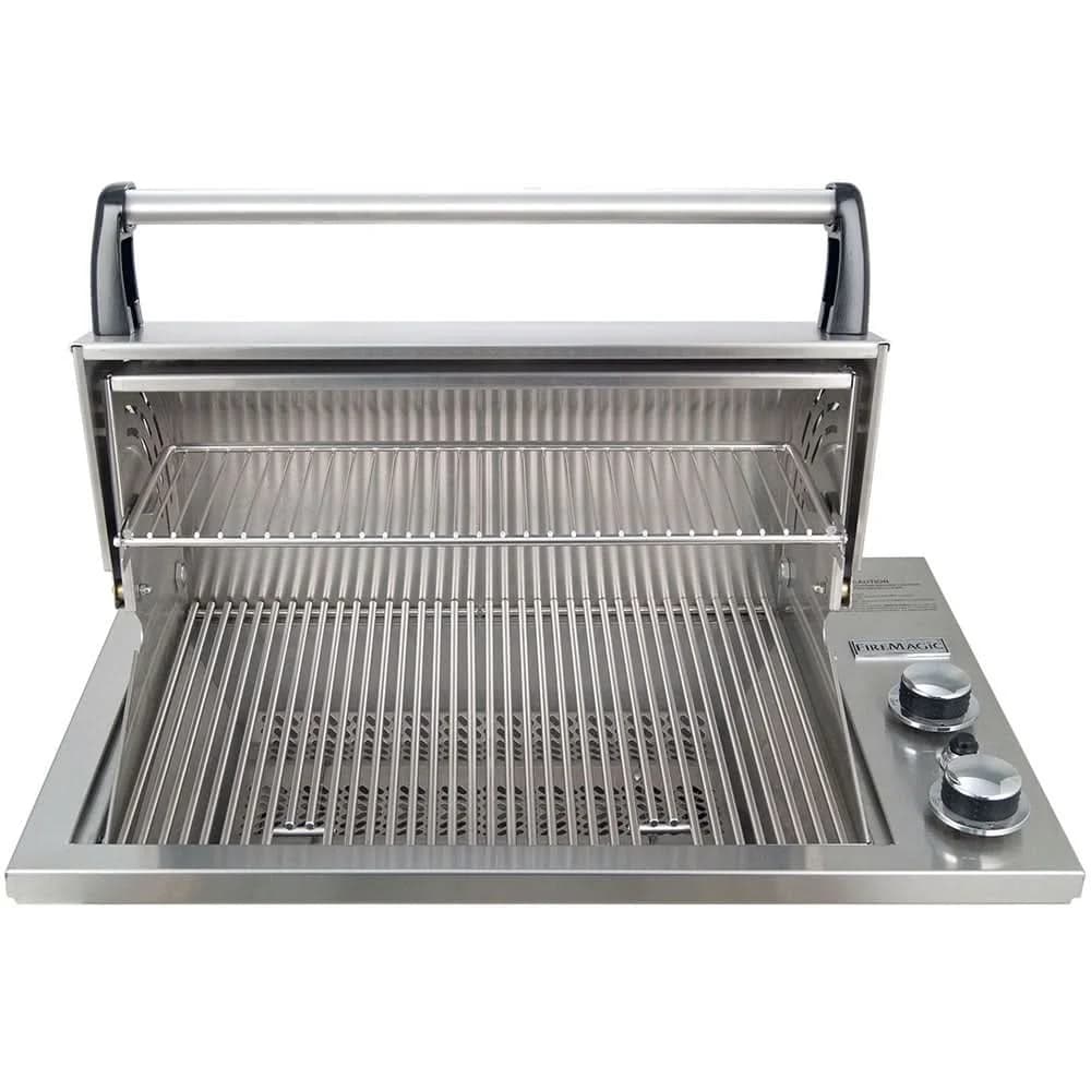 Fire Magic Legacy Deluxe Gourmet - 2-Burner Built-In Countertop Grill - Liquid Propane Gas - 3C-S1S1P-A