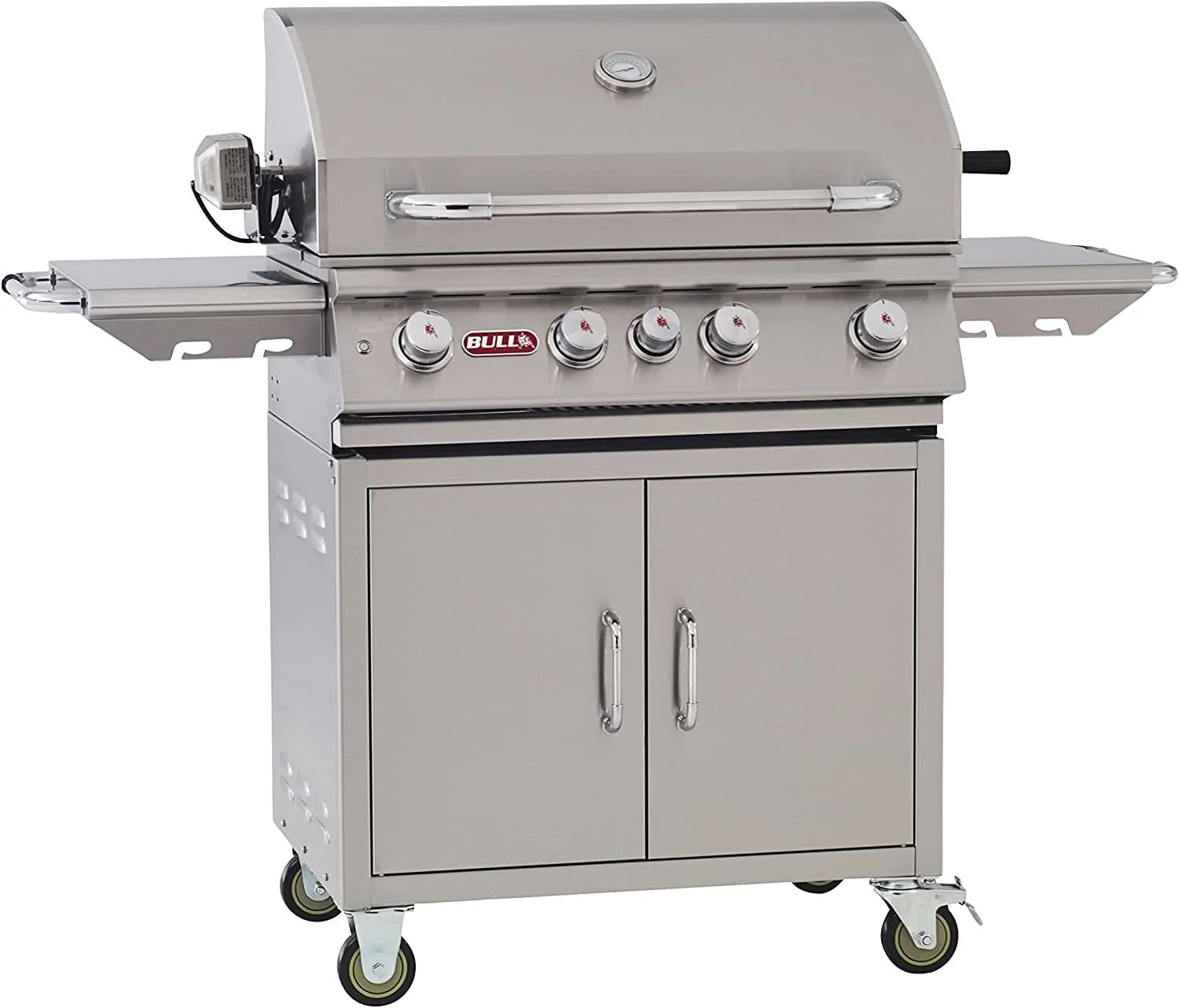 Bull Angus - 30-Inch 4-Burner Freestanding Grill Cart - Natural Gas with Lights - 44001