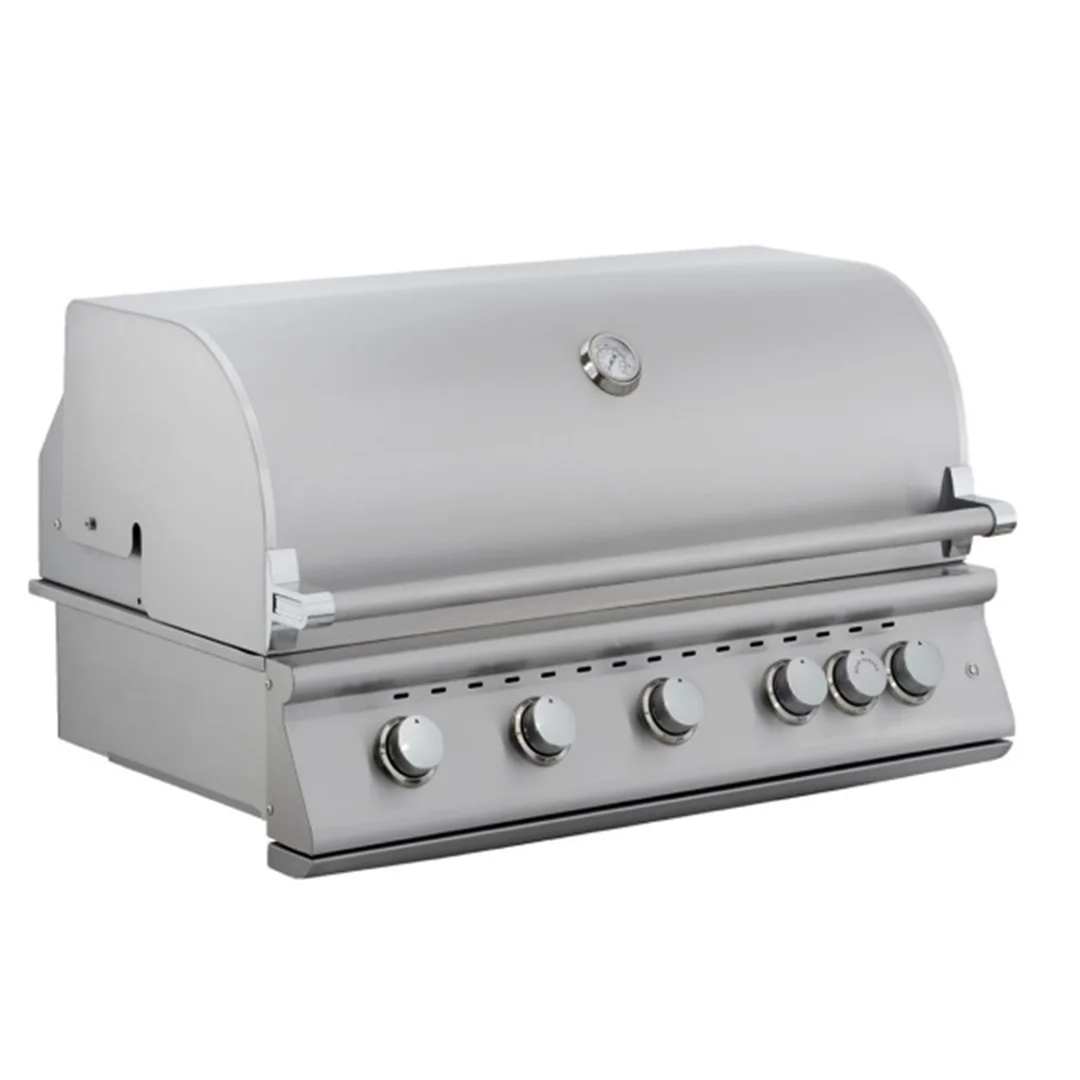 Grandeur Essential 40-inch Built-In 5 Burner Stainless Steel Bbq Grill with Interior Lights - 40BBQEssential