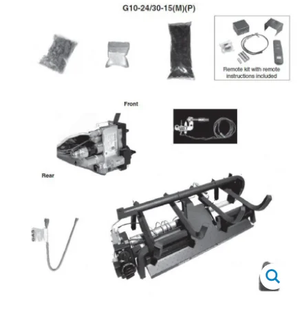 Peterson Gas Logs - 24/30" BURNER SYSTEM WITH VARIABLE REMOTE Zoom 24/30" BURNER SYSTEM WITH VARIABLE REMOTE - G10243015