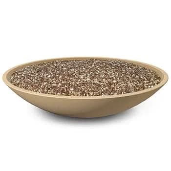 American Fyre Designs 48 Inch Marseille Round Fire Bowl, Smoke, Natural Gas- 751-SM-11-M6NC