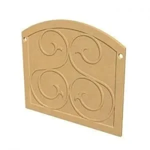 American Fyre Designs GFRC Square Protector Plate, Smoke- 8200-SM