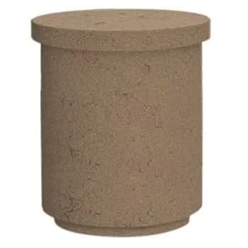 American Fyre Designs 17 Inch Contempo Tank and End Table, Cafe Blanco- 8510-CB