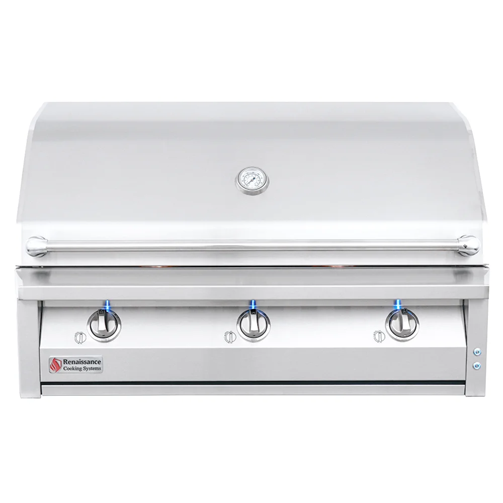 RCS ARG - 42-Inch 3-Burner Built-In Grill - Liquid Propane Gas - ARG42 LP