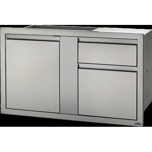 Napoleon 42 X 24 Large Single Door & Standard Drawer And Standard Drawer - BI-4224-1D2DR