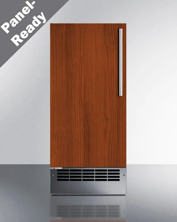 Summit 15 Wide 25 lb. Drain-Free Icemaker (Panel Not Included) - BIM26H34IFLHD