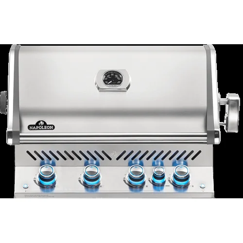 Napoleon Prestige PRO 500 RB - 33-Inch 4-Burner Built-In Grill with Infrared Rear Burner - Natural Gas - BIPRO500RBNSS-3