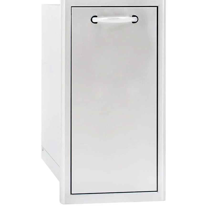 Blaze 13-Inch Narrow Roll-Out Stainless Steel Trash Bin - BLZ-TRNW-DRW-H