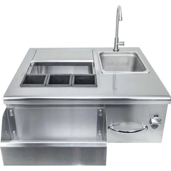Sole Gourmet Stainless Steel Bar Tender Sinks And Cooler - BT30