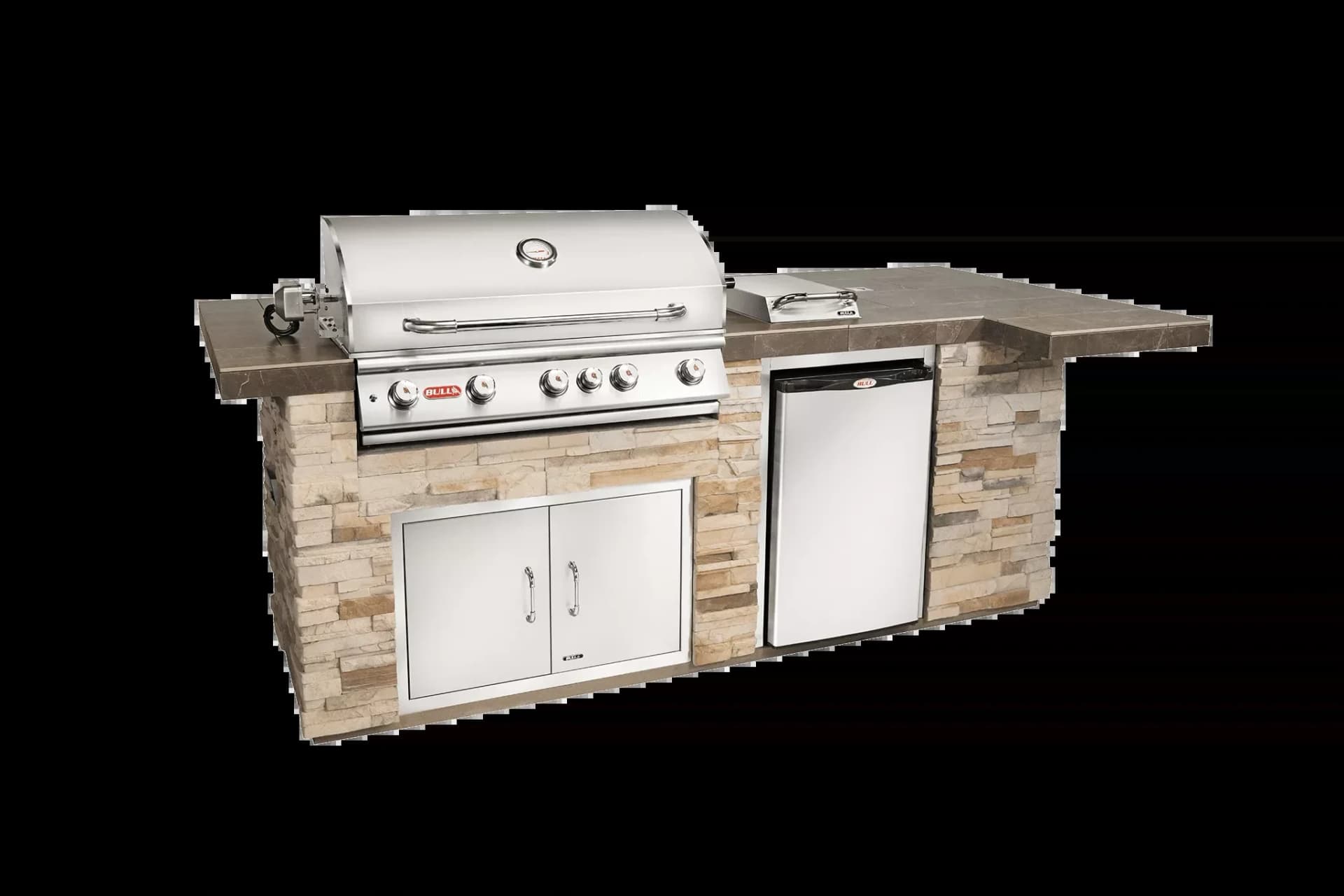 Bull Island BBQ Outdoor Kitchen & Grill Rock Base - 31015-LP