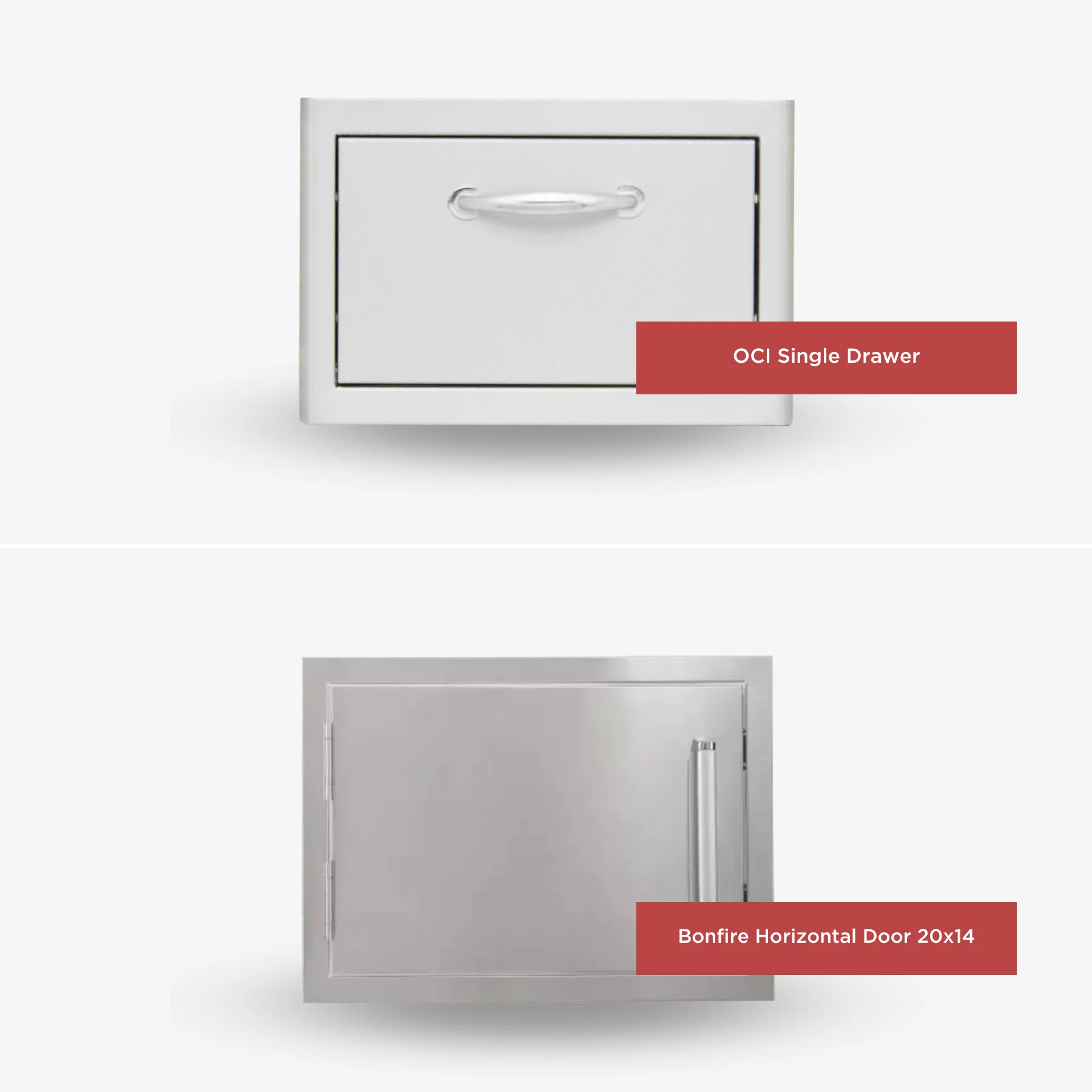 Whistler Basic PackageΒ with Stainless Steel Access Door and Single Drawer