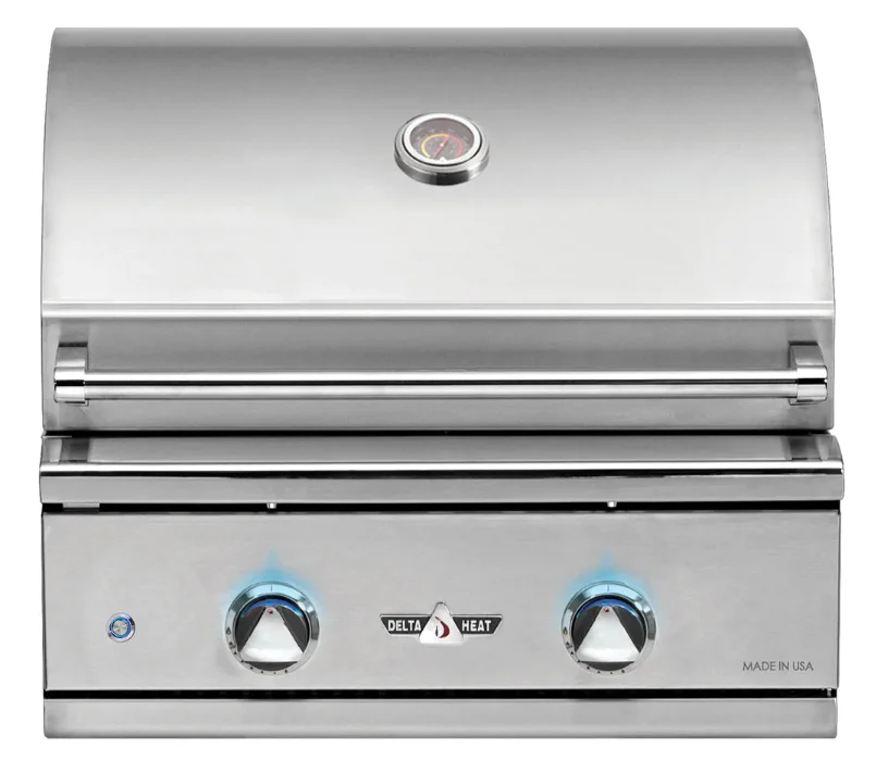 Delta Heat - 26-Inch 2- Burner Built-In Grill Natural Gas - DHBQ26G-DN