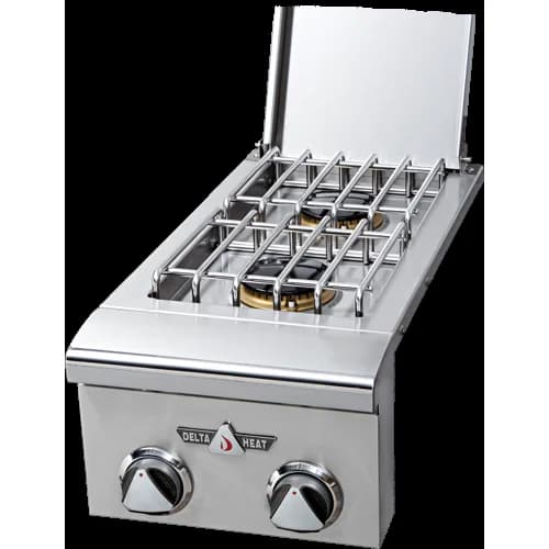 Delta Heat Built-In Liquid Propane Gas Double Side Burner - DHSB2-CL
