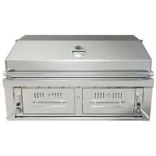 Sunstone Emerald - 42-Inch 2-Burner Gas Hybrid Dual Zone Grill - Charcoal/Wood Burning - EMCHDZ42-NG