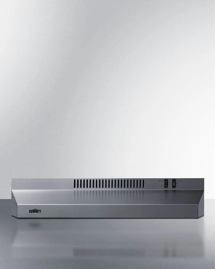 Summit 24 Under Cabinet Convertible Range Hood, ADA Compliant Stainless Steel - H24RSSADA