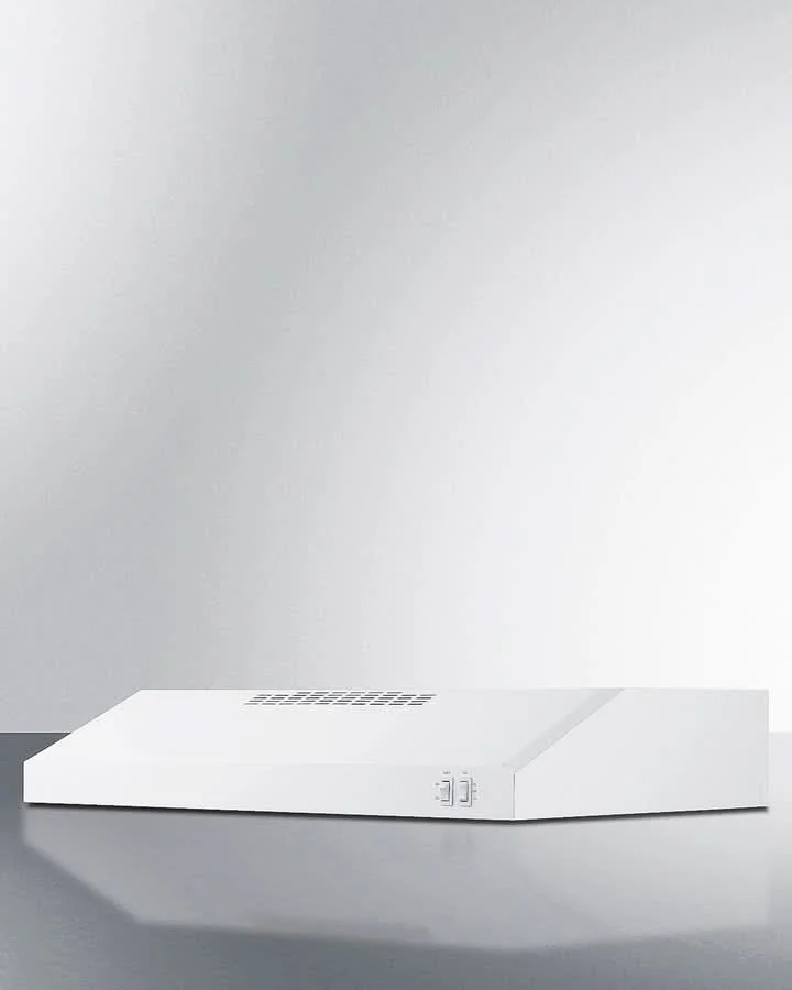Summit 30 Under Cabinet Convertible Range Hood, ADA Compliant White - HC30WWADA