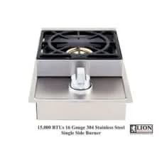 Lion Stainless Steel Drop In Natural Gas Single Side Burner - L5631