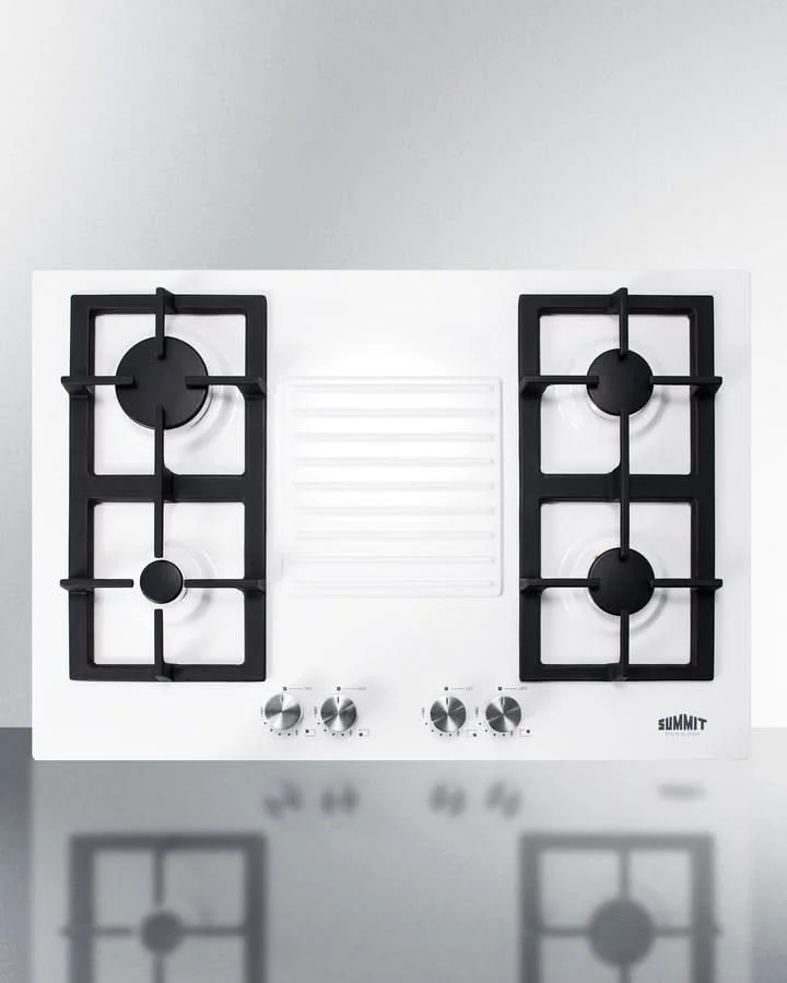 Summit - 30 Wide 4-Burner Gas Cooktop - GC431W