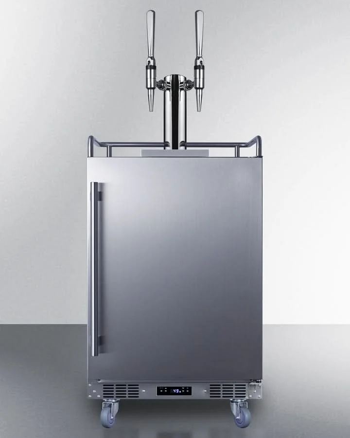 Summit -24 Wide Built-In Nitro Coffee Kegerator - SBC682NCFTWIN