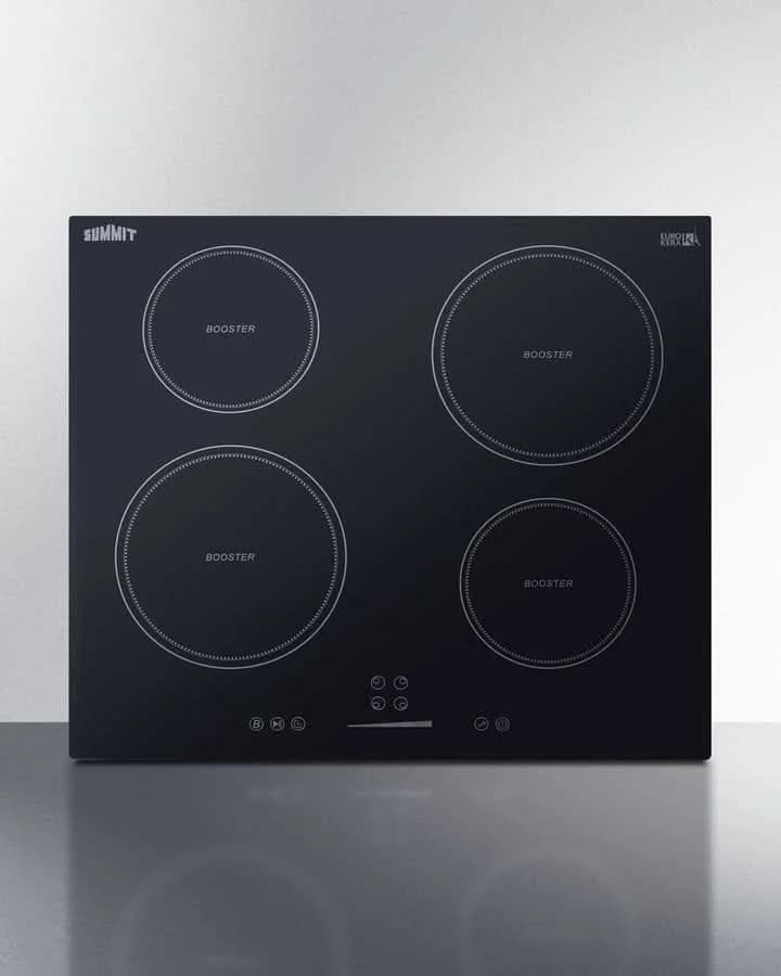 Summit - 24 Wide 208-240V 4-Zone Induction Cooktop - SINC4B241B