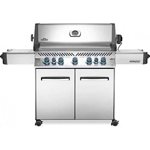 Napoleon Prestige 665 RSIB - 75-Inch 5-Burner Freestanding Grill with Infrared Rear Burner - Open Box - Natural Gas - P665RSIBNSS-OB
