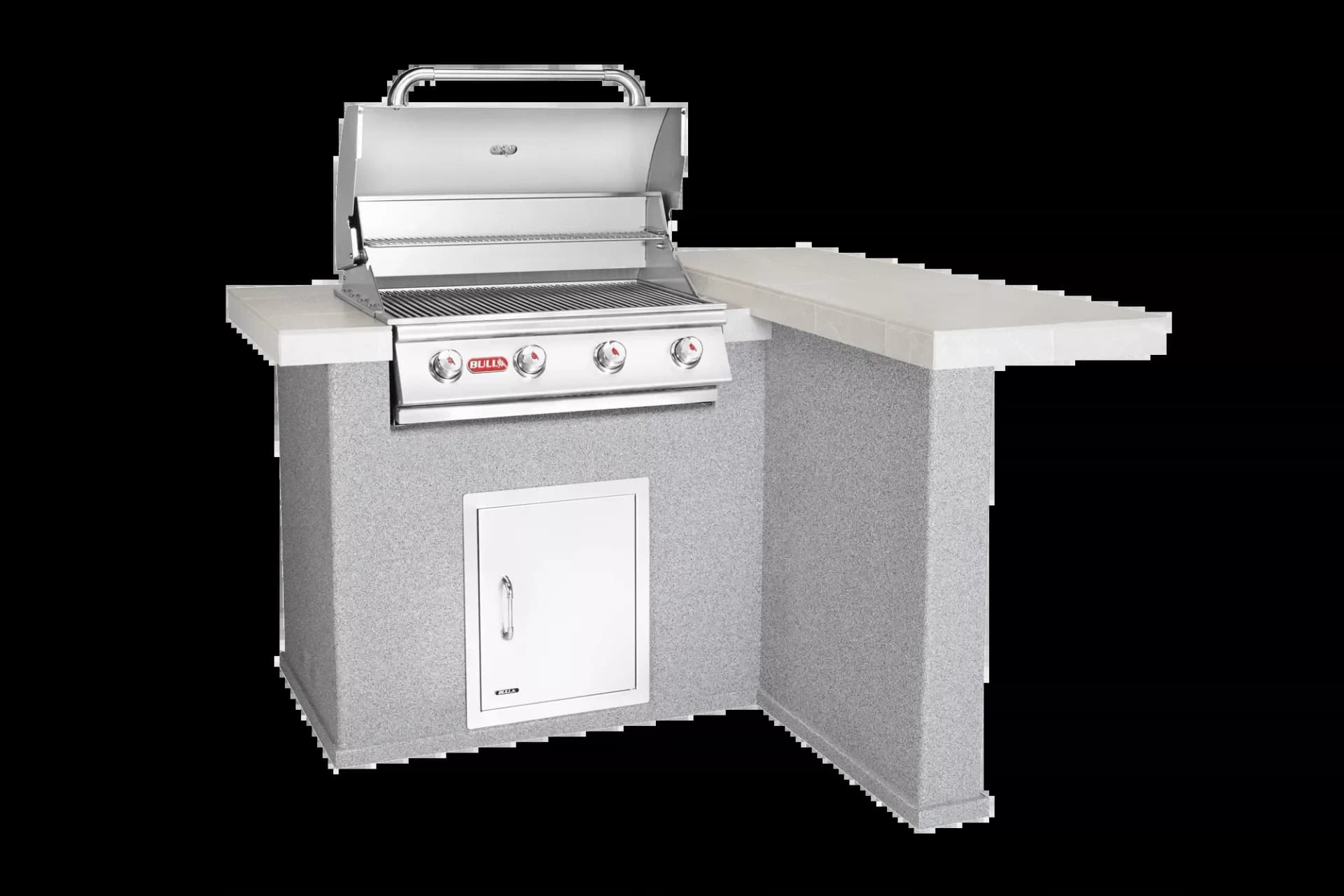 Bull Island Patio Q Outdoor Island Kitchen & Grill Quartzsite Base - 31086-NG