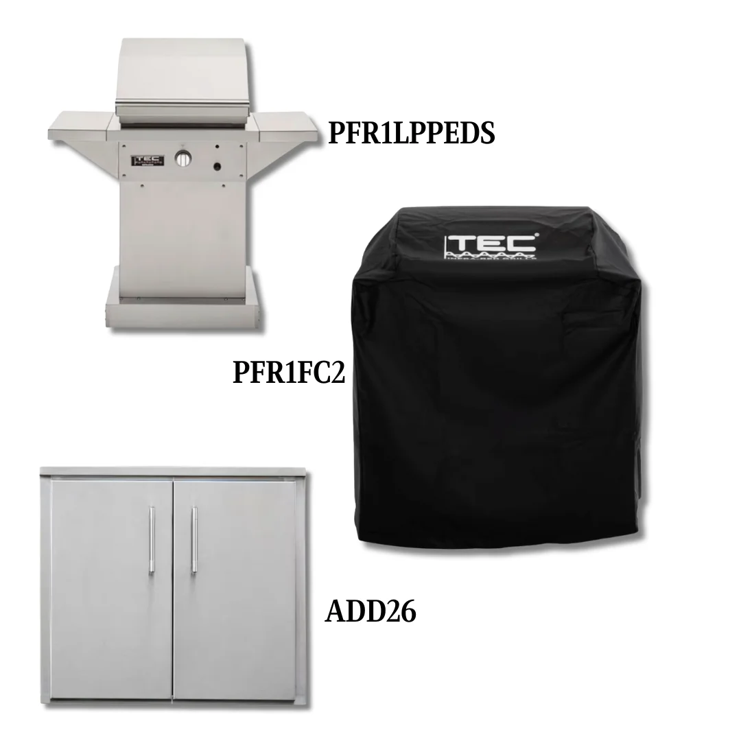 TEC PFR1LPPEDS Liquid Propane Gas with Cover and Double Access Door - PCKG1-PFR1LPPEDS