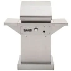 TEC Patio FR - 26-Inch 1-Burner Freestanding Infrared Grill - Natural Gas On Stainless Pedestal - PFR1NTPEDS