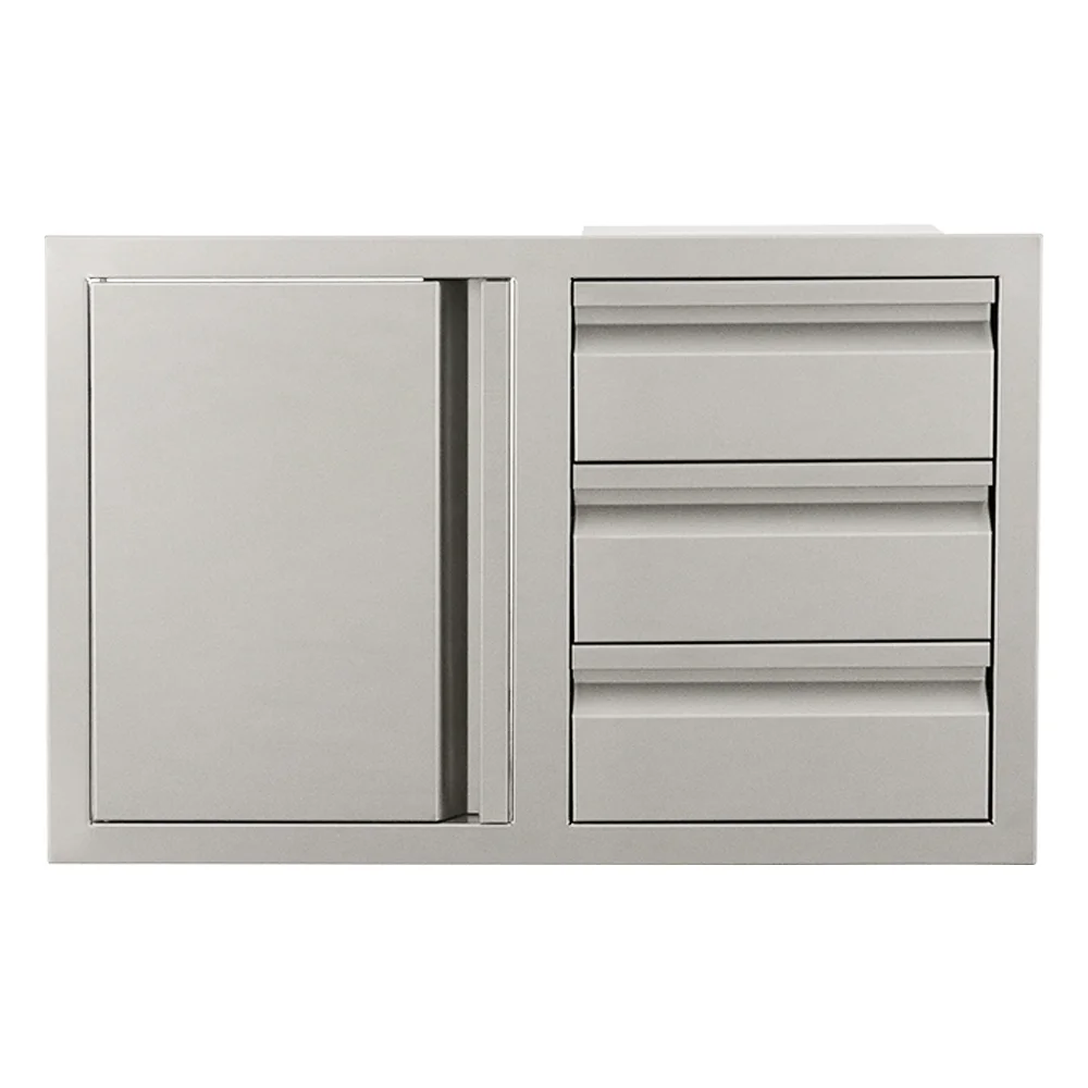 RCS Door/3-Drawer Combo Soft Close-LEFT SWING- VDC2SCL