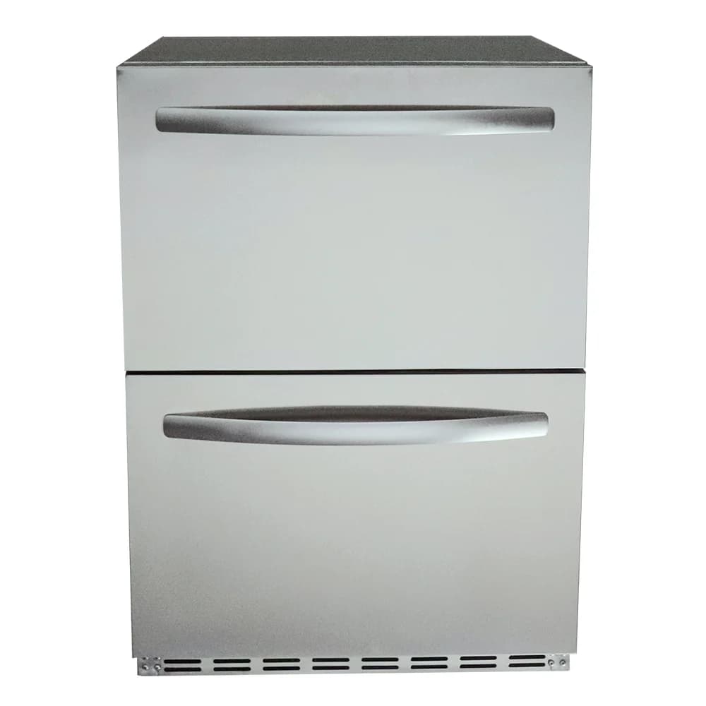 RCS 24-Inch 5.2 Cu. Ft. Outdoor Rated Dual Drawer Compact Refrigerator - REFR4