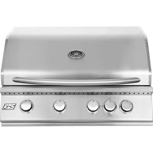 RCS Premier - 32-Inch 4-Burner Built-In Grill with Rear Infrared Burner - Natural Gas - RJC32A
