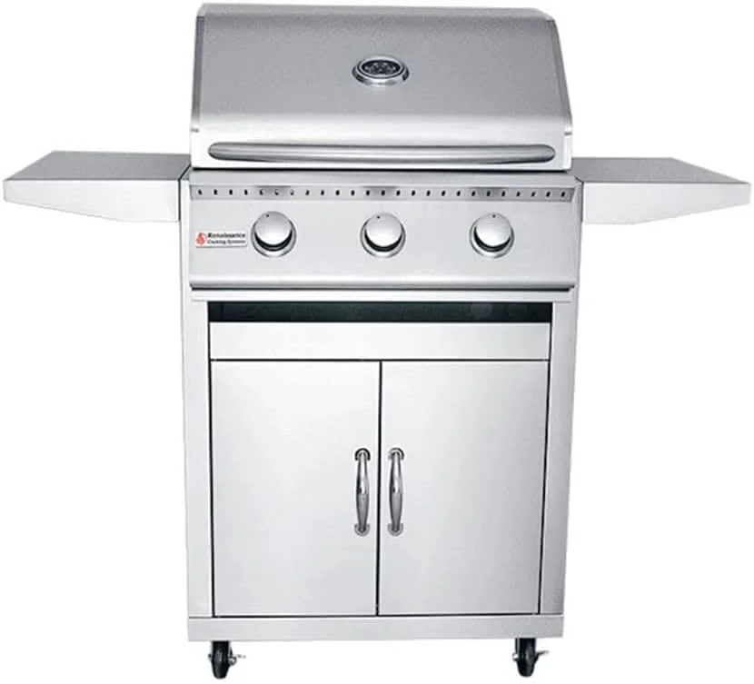 RCS Premier - 26-Inch 3-Burner Freestanding Grill - Liquid Propane Gas - RJC26ALPCK