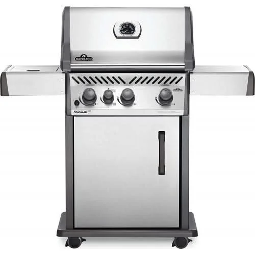 Napoleon Rogue XT 425 SIB - 3-Burner Freestanding Grill with Infrared Side Burner - Liquid Propane - RXT425SIBPSS-1