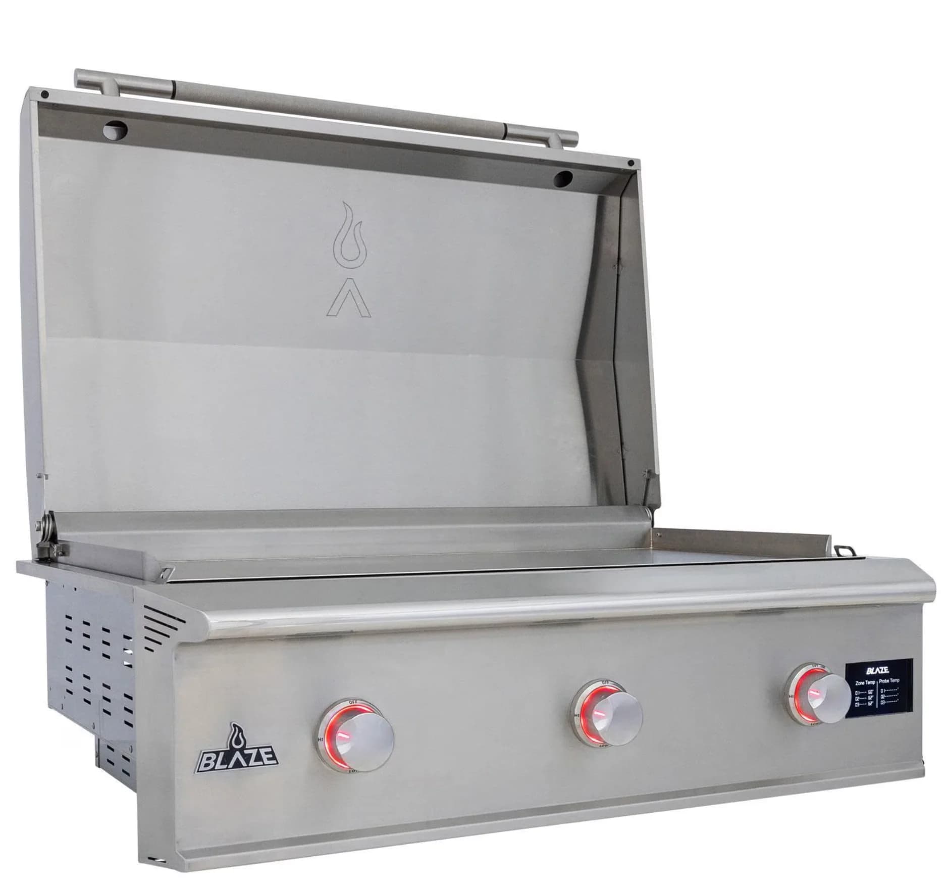 Blaze LTE PRO 40-Inch Built-in Natural Gas Griddle w/ Digital Temperature Screen & Lift-Assist Lid - BLZ-GRIDDLE40-NG