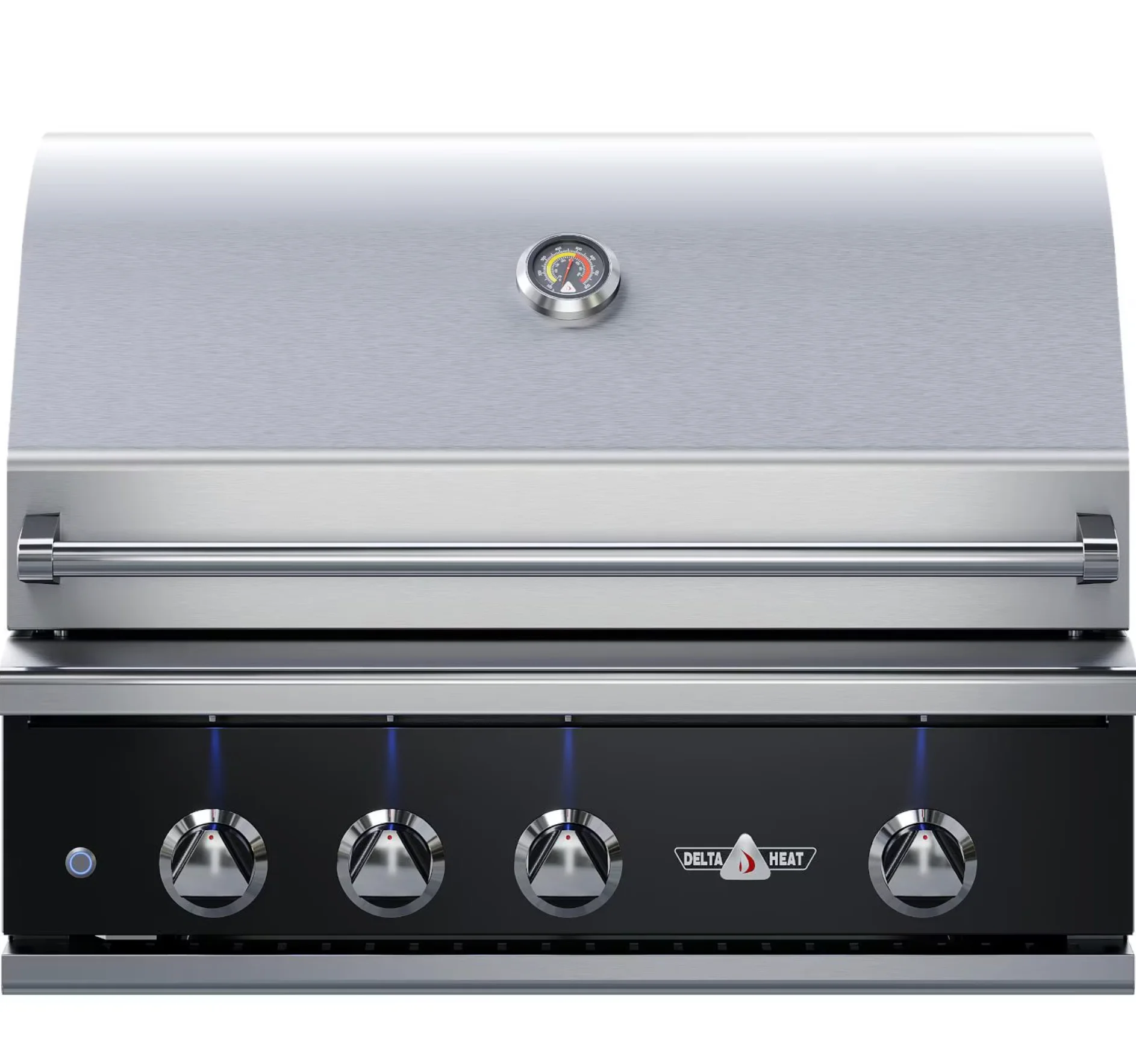 Delta Heat 32-Inch 3-Burner Built-In Propane Grill w/ Rotisserie - Black Control Panel - DHBQ32R-KL