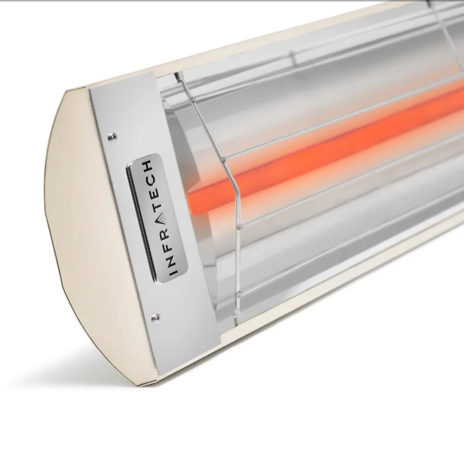 Infratech C-Series 33-Inch 1500W Single Element Electric Infrared Patio Heater, 120V, Almond - C1512AL