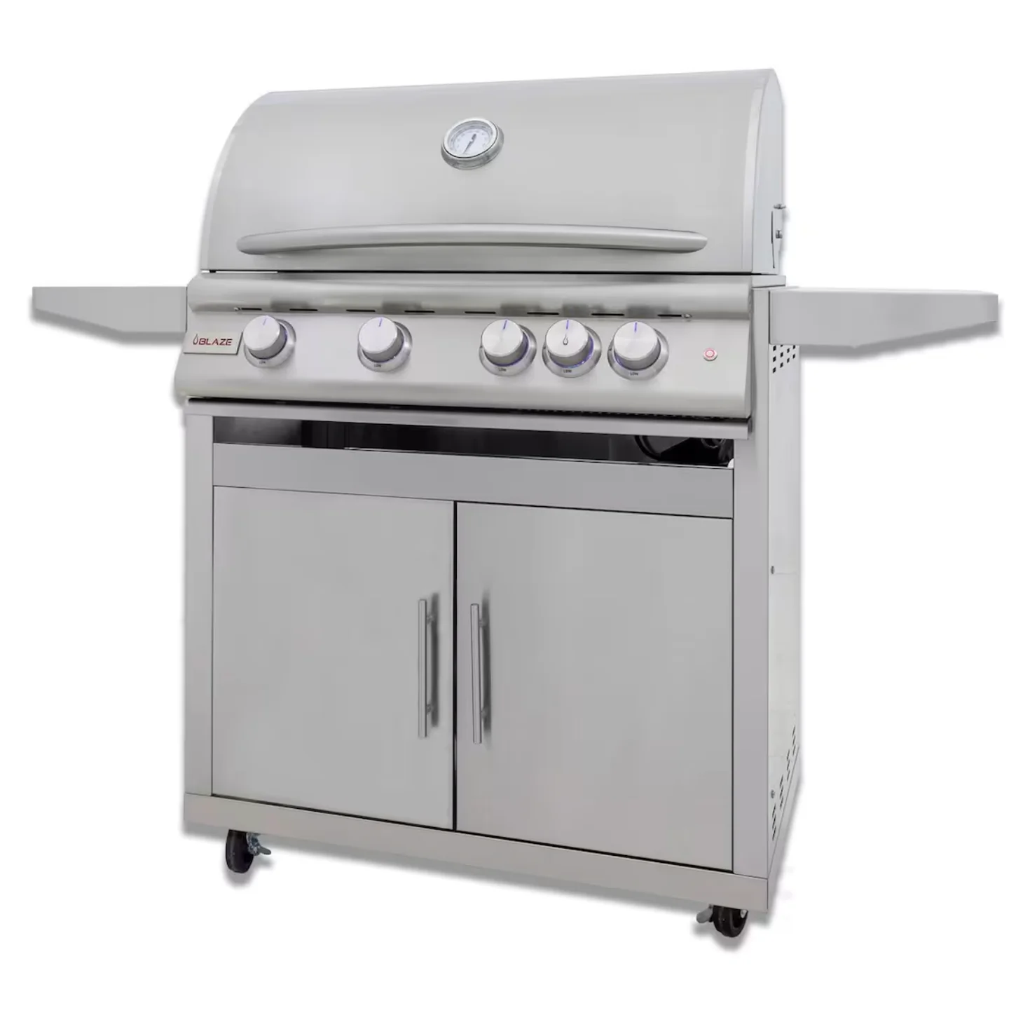 Blaze LTE+ 32-in 4-Burner Natural Gas Grill w/ Lift-Assist Hood & Rear Infrared Burner- BLZ-4LTE3-NG + BLZ-4-CART-SC