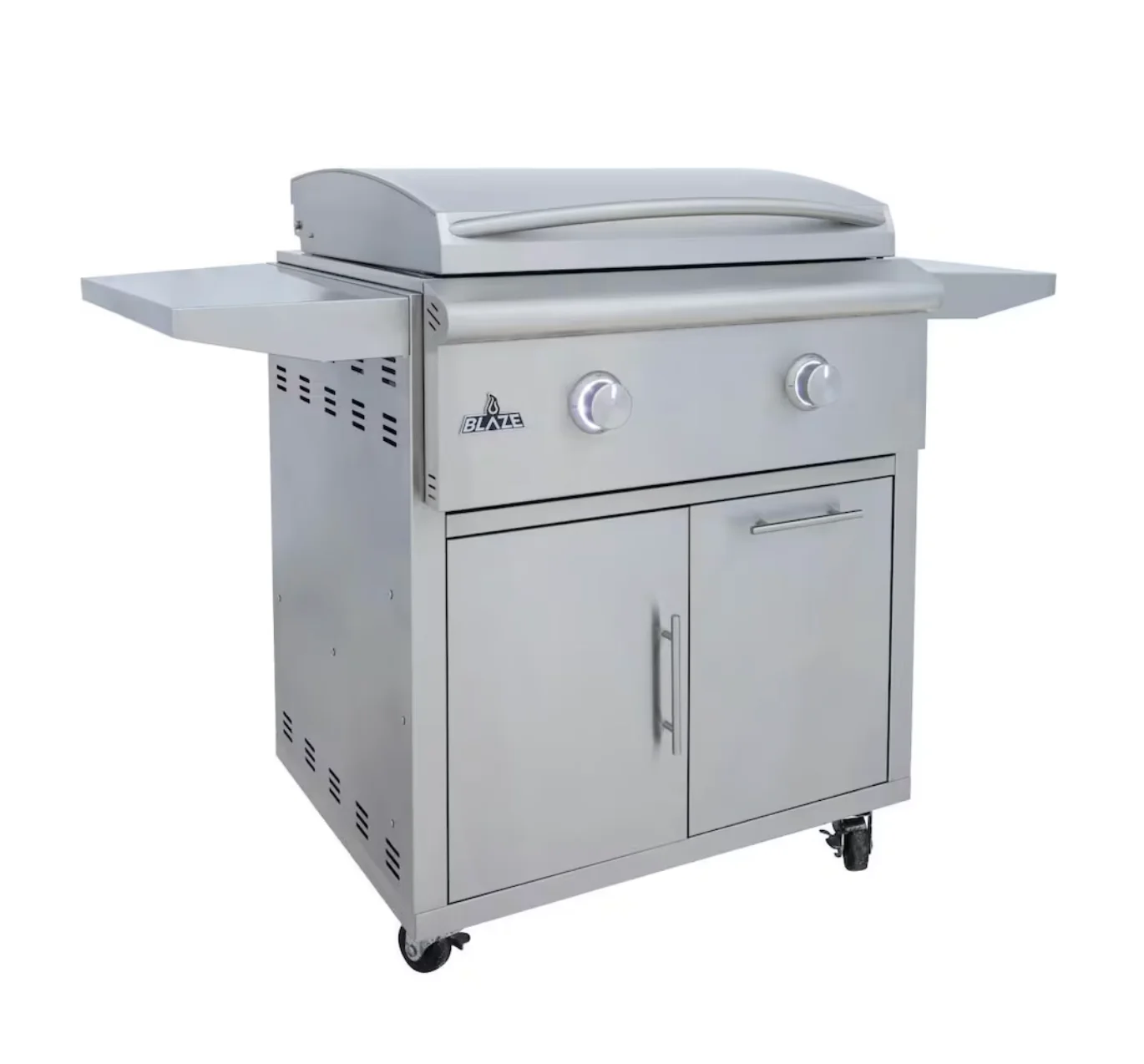 Blaze LTE+ 30-Inch Natural Gas Griddle w/ Lift-Assist Hood- BLZ-GRIDDLE-LTE3-NG + BLZ-GRIDDLE-CART-SC2